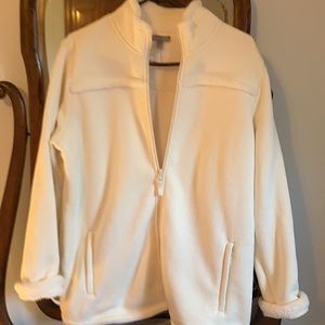 Talbots x size white NWT Sherpa lining jacket